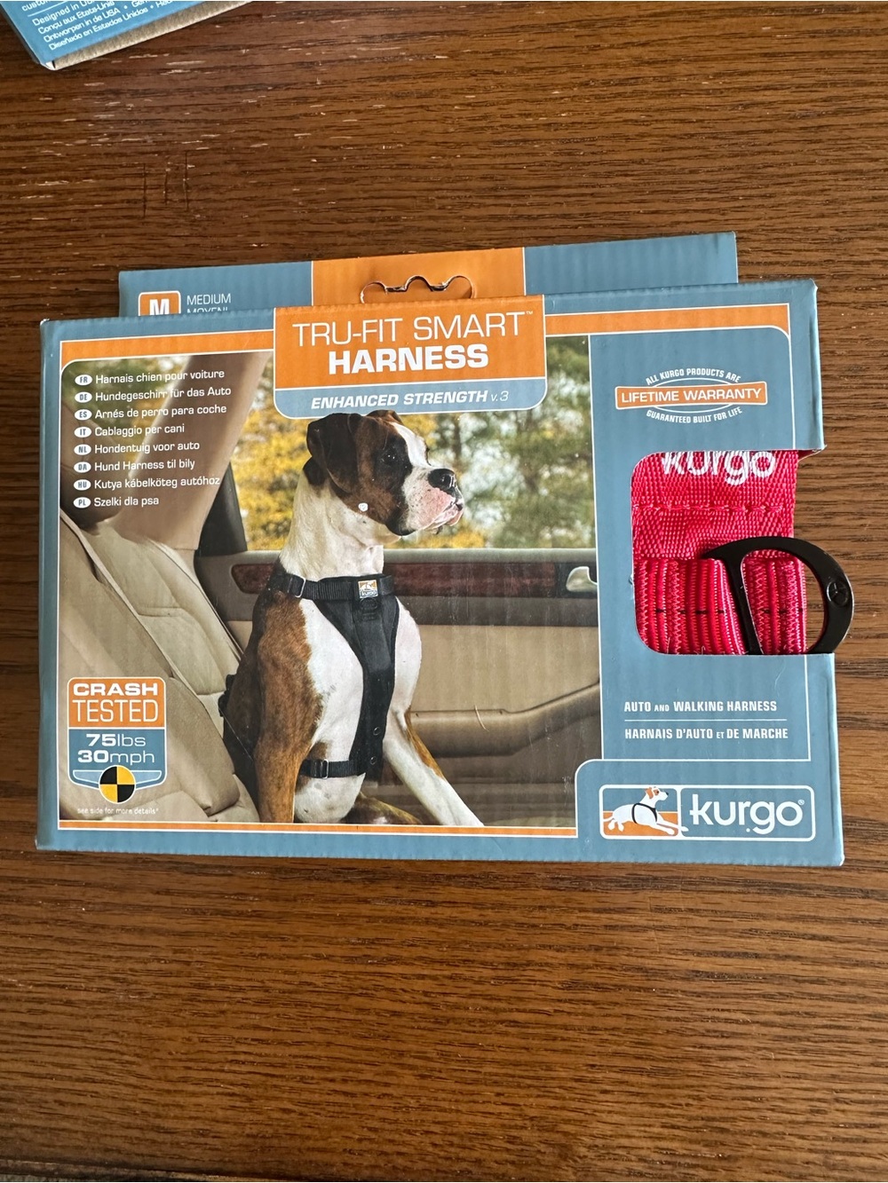 Kurgo Tru-Fit Smart Harness in Teal and Orange
